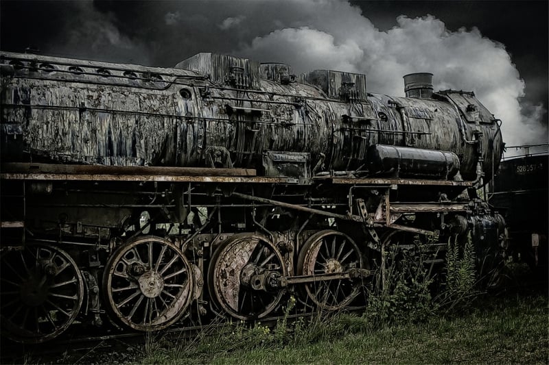 Abandoned railway from the Industrial Revolution